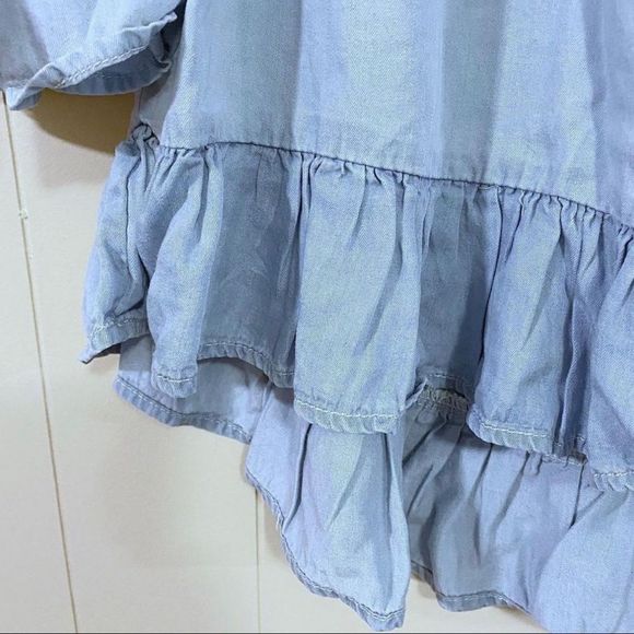 Jane & Delancey Chambray Off Shoulder Ruffle Top - Picture 5 of 5
